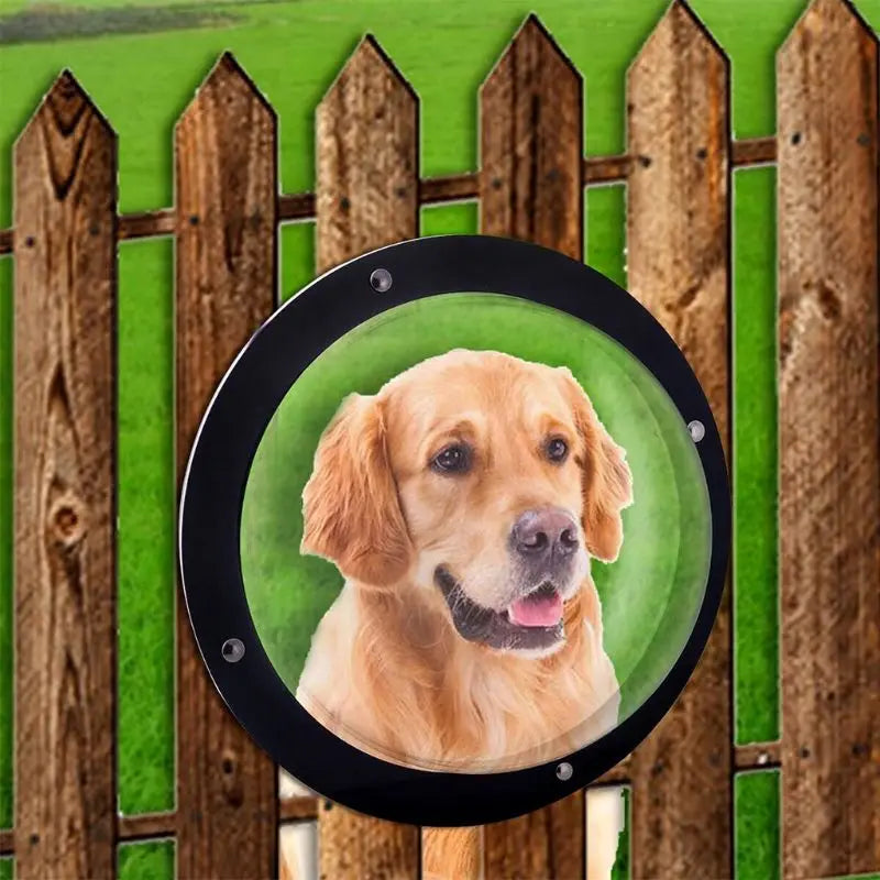 Dog Porthole Window Round Transparent for Fence Pet Peek Look Out Durable Dome