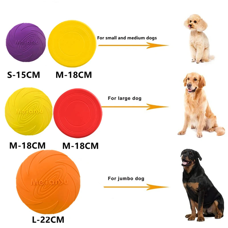 OUZEY Bite Resistant Flying Disc Toy for Fun