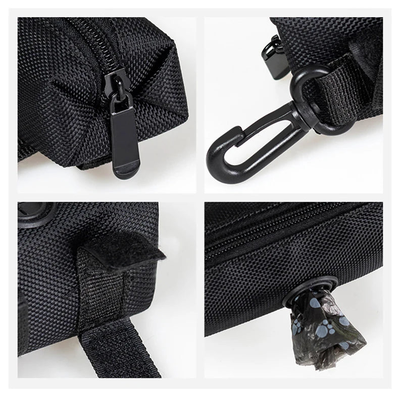 Adjustable Poop Bag Holder with Leash Attachment