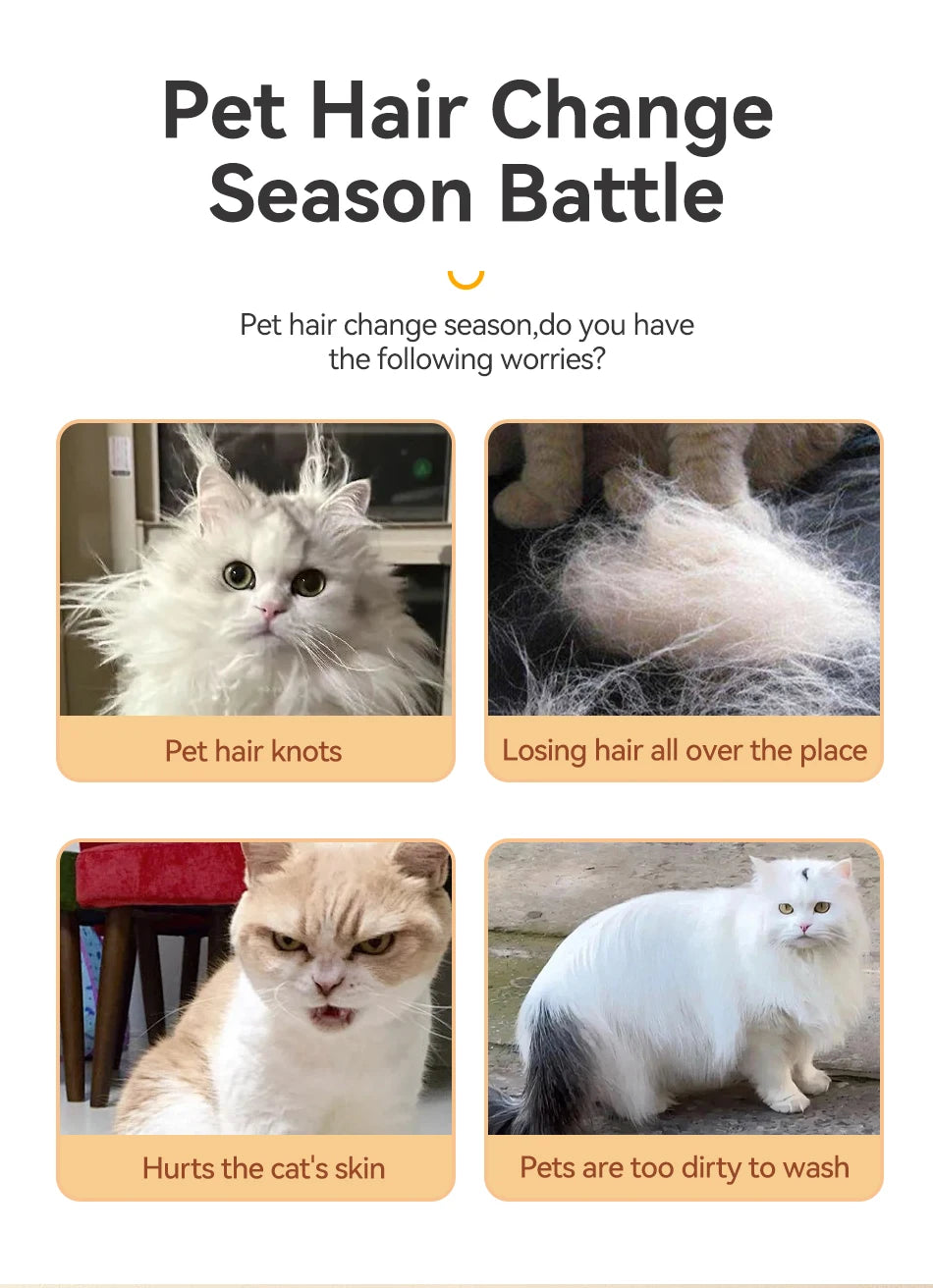 Pet Steam Comb with Electric Spray Brushes