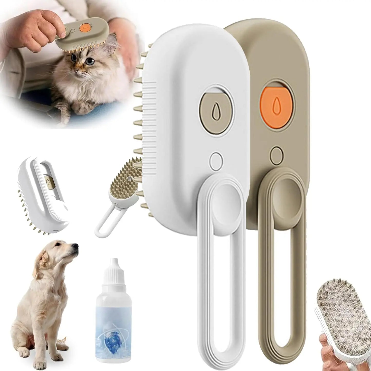 3 in 1 Electric Spray Massage Brush