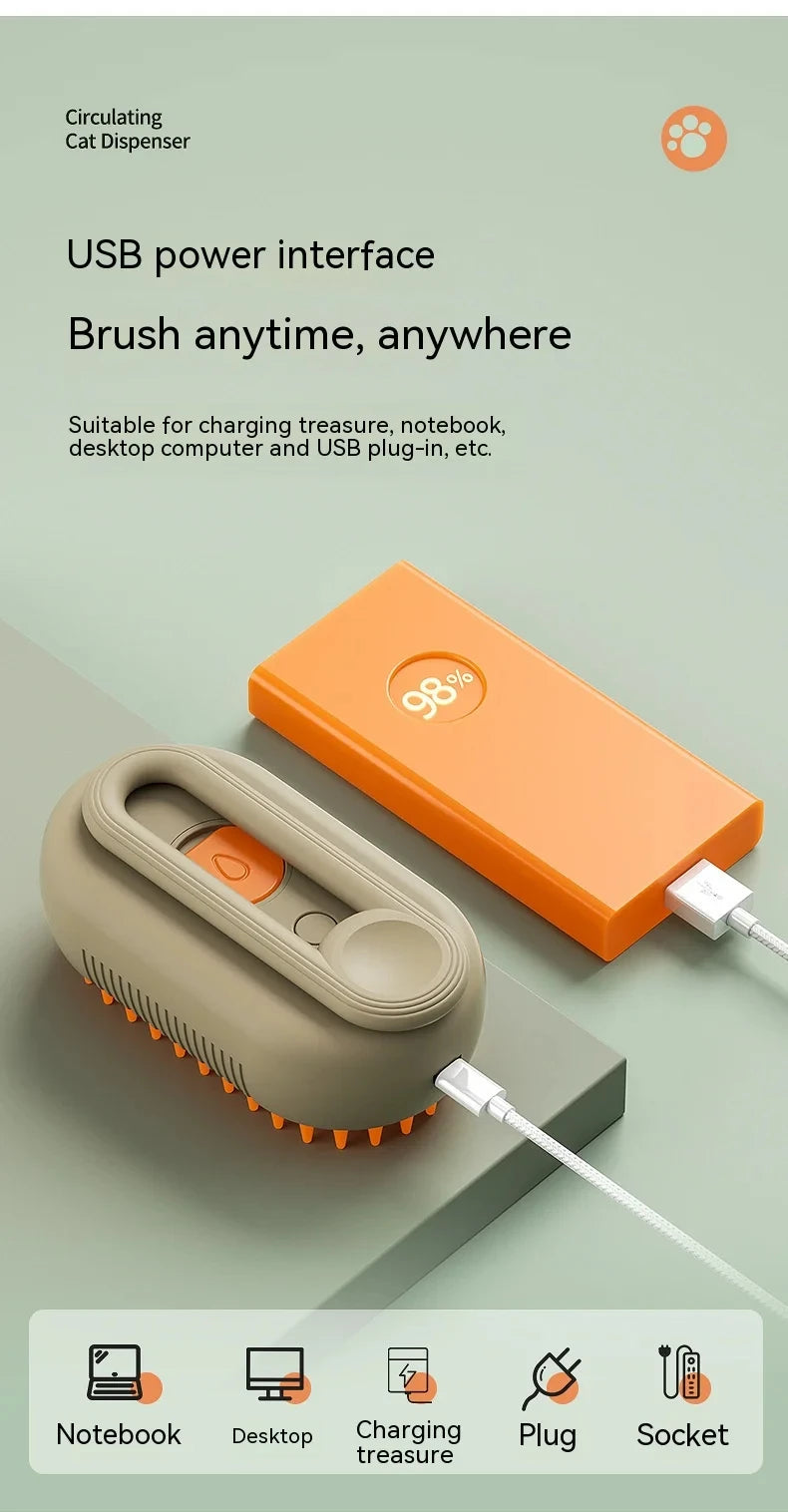 3 in 1 Electric Spray Massage Brush
