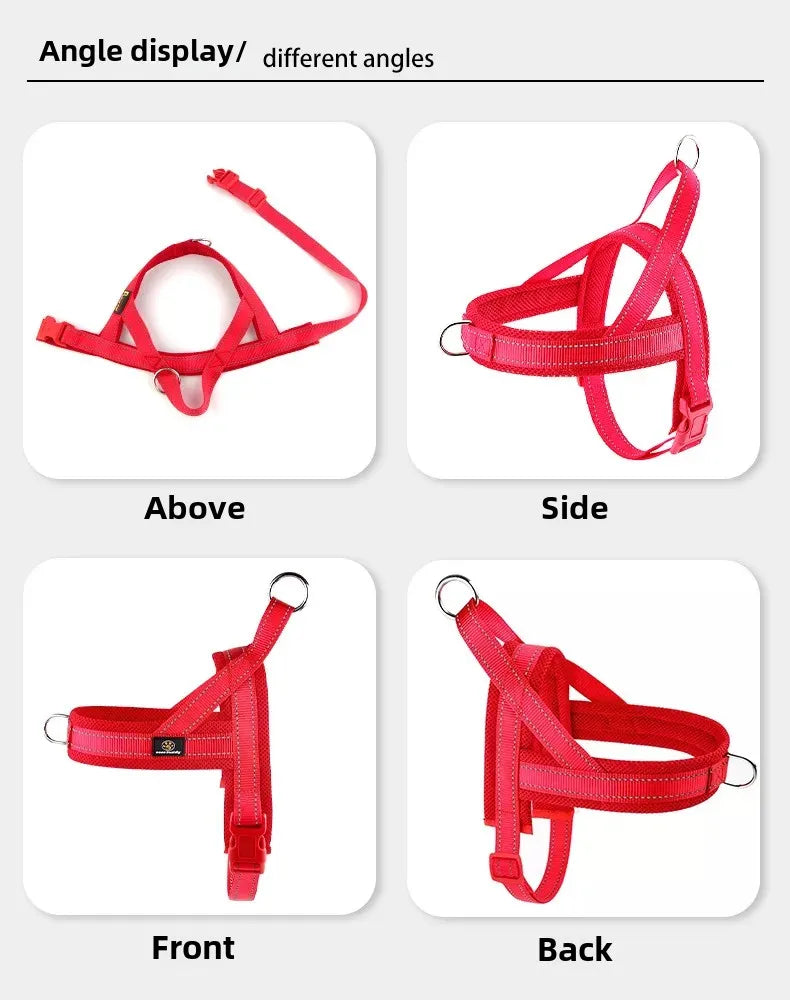 Explosion Proof Breathable Dog Leash and Vest