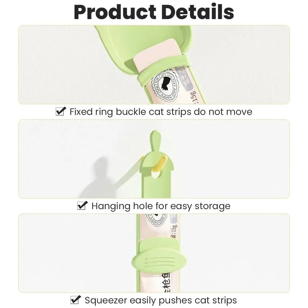 Long Handle Lickable Wet Food Feeder Spoon