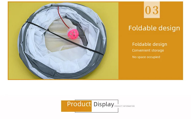 ホワイトキャットトンネルプレイグラウンドインタラクティブトイ
