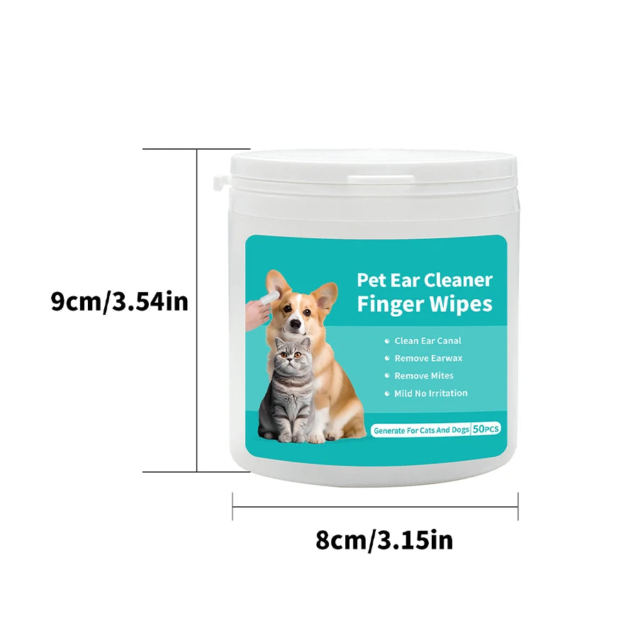Pet Ear Wipes Soft Easy Cleaning Pads