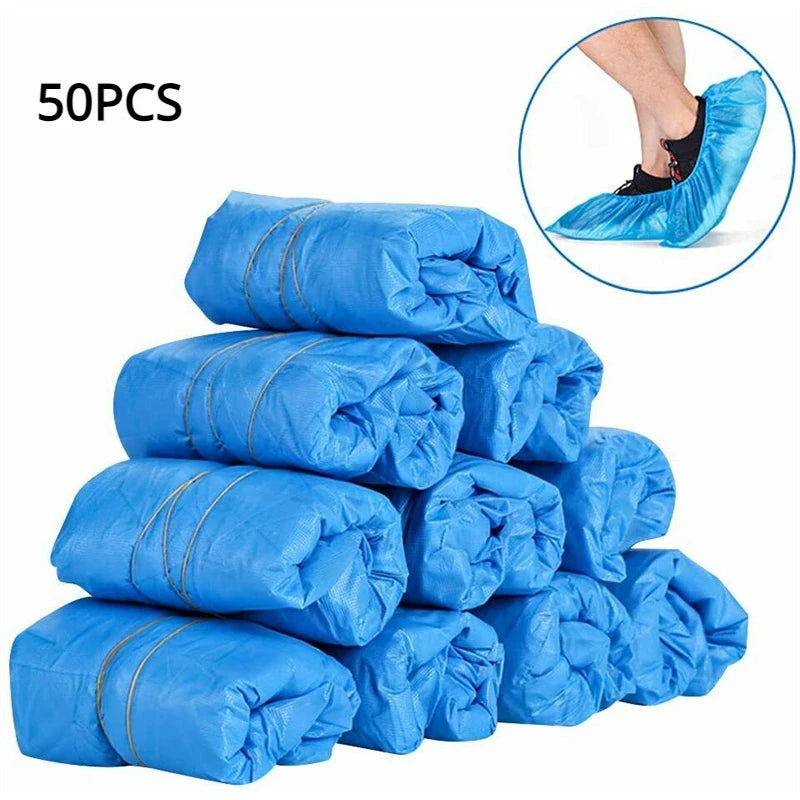 200/100PCS Thickened Disposable Portable Shoe Cover Boot Cover Indoor Carpet Floor Protection in Home and Workplace