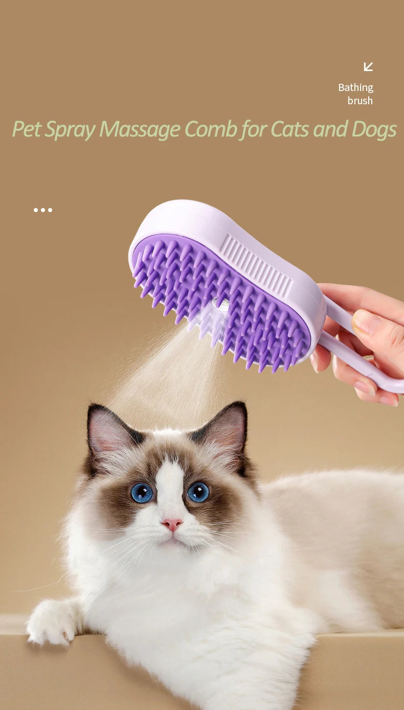 3 in 1 Electric Spray Massage Brush