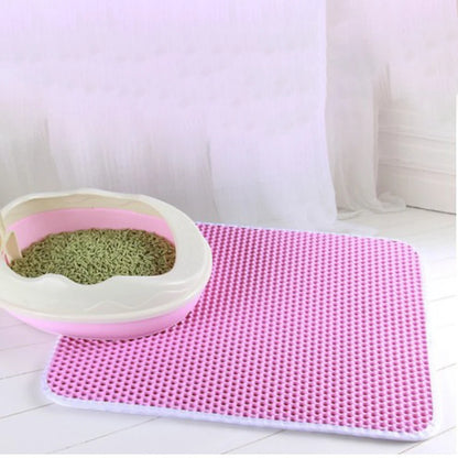 Waterproof Honeycomb Cat Litter Mat Skidproof Design