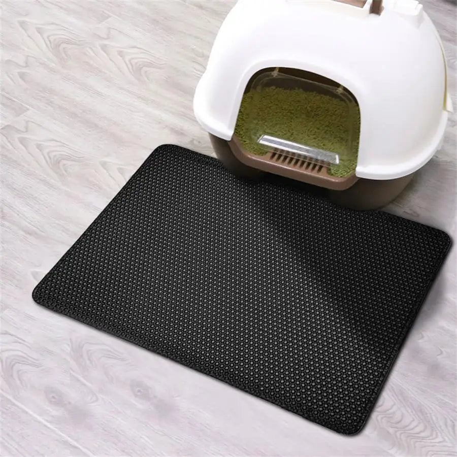 Waterproof Honeycomb Cat Litter Mat Skidproof Design