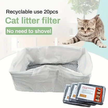 Reusable Cat Feces Filter Liners - 10 Pack