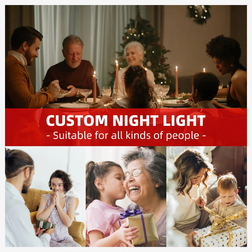 Custom Dog Photo Night Light Pet Memoral Gift Light Up Pet Memorial Plaque Cat Photo Gift Personalized Gift for Pet Loss