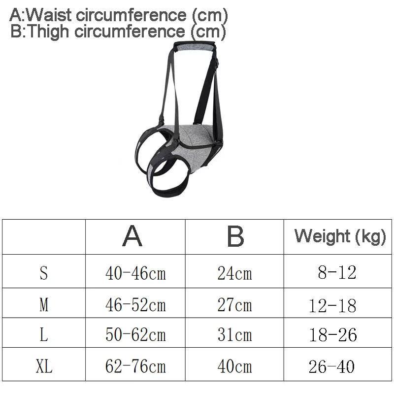 Adjustable Hind Leg Support Strap for Pets