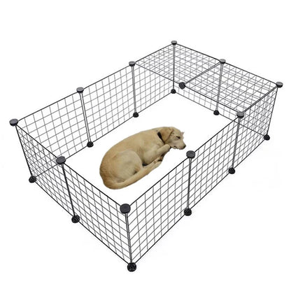 Portable Pet Playpen Heavy Duty Foldable Dog Exercise Fence With Door For Cat Puppy Rabbits Portable Suit Outdoor Indoor
