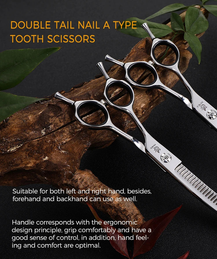 Fenice 7.0 inch Left Handed Professional Dog Grooming Scissors