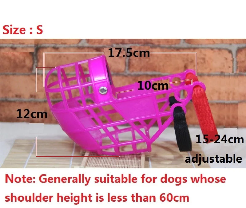Breathable Basket Muzzle for Large Dogs