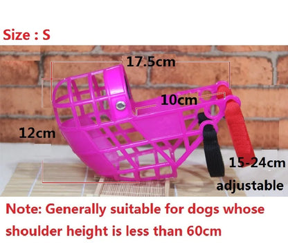 Breathable Basket Muzzle for Large Dogs