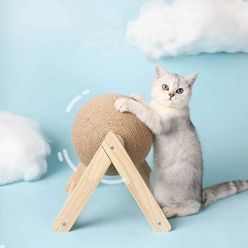 Sisal Rope Scratching Ball Toy for Cats
