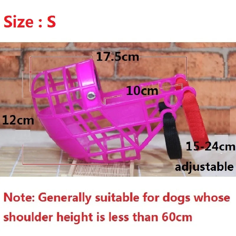 Breathable Basket Muzzle for Large Dogs