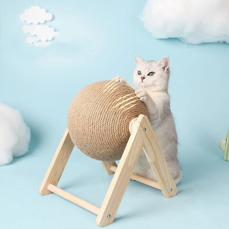 Sisal Rope Scratching Ball Toy for Cats