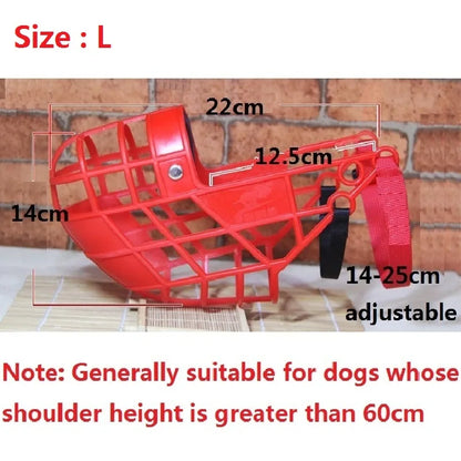 Breathable Basket Muzzle for Large Dogs