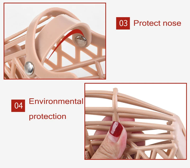 Adjustable Breathable Muzzle for Safe Pet Control