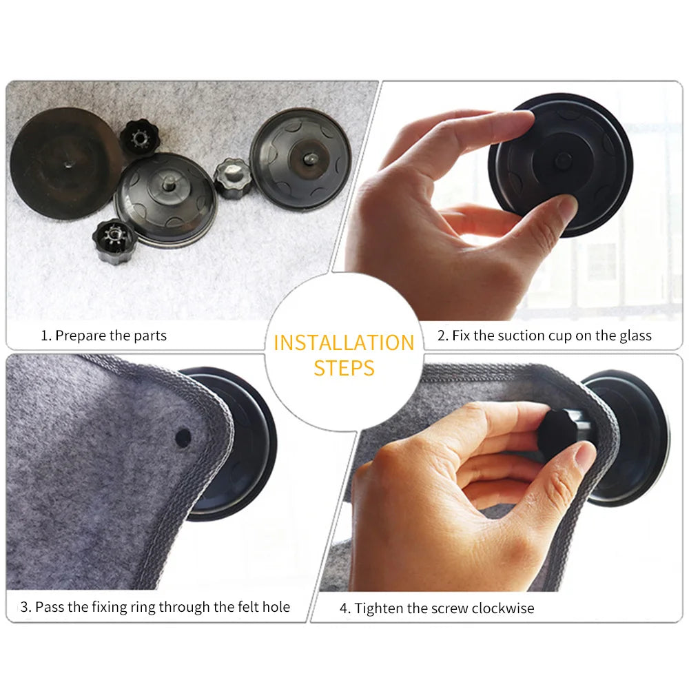 Cat Window Hammock With Strong Suction Cups