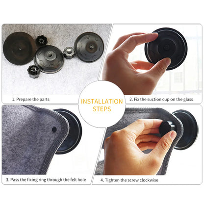 Cat Window Hammock With Strong Suction Cups