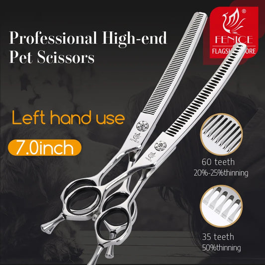 Fenice 7.0 inch Left Handed Professional Dog Grooming Scissors