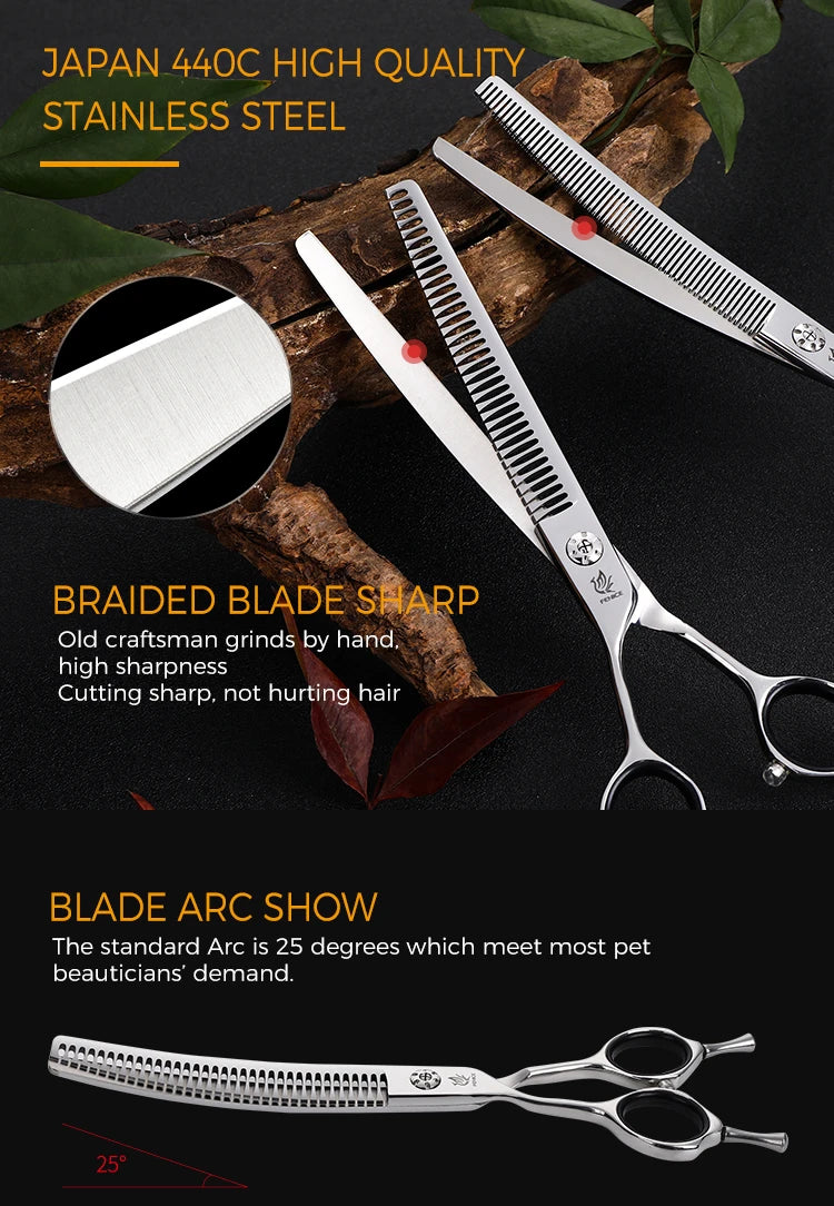 Fenice 7.0 inch Left Handed Professional Dog Grooming Scissors