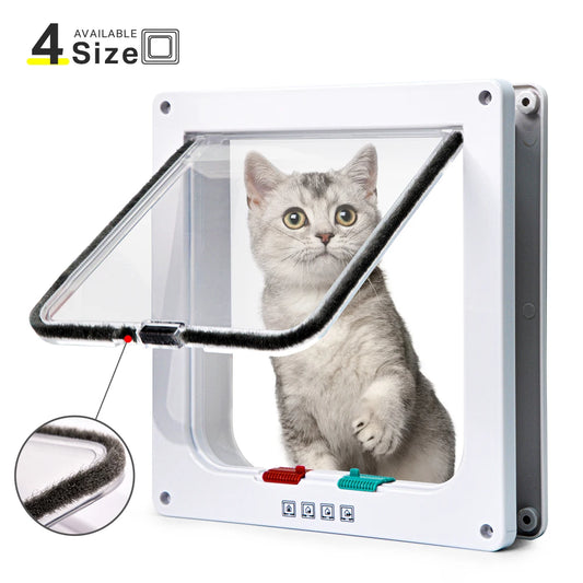 Smart Pet Door with Four Way Locking System