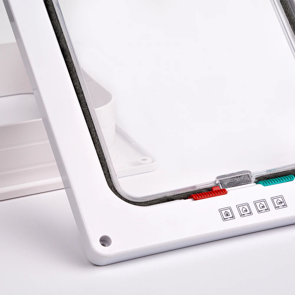 Smart Pet Door with Four Way Locking System