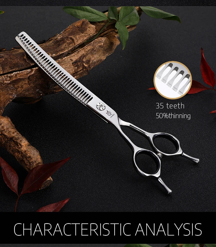 Fenice 7.0 inch Left Handed Professional Dog Grooming Scissors