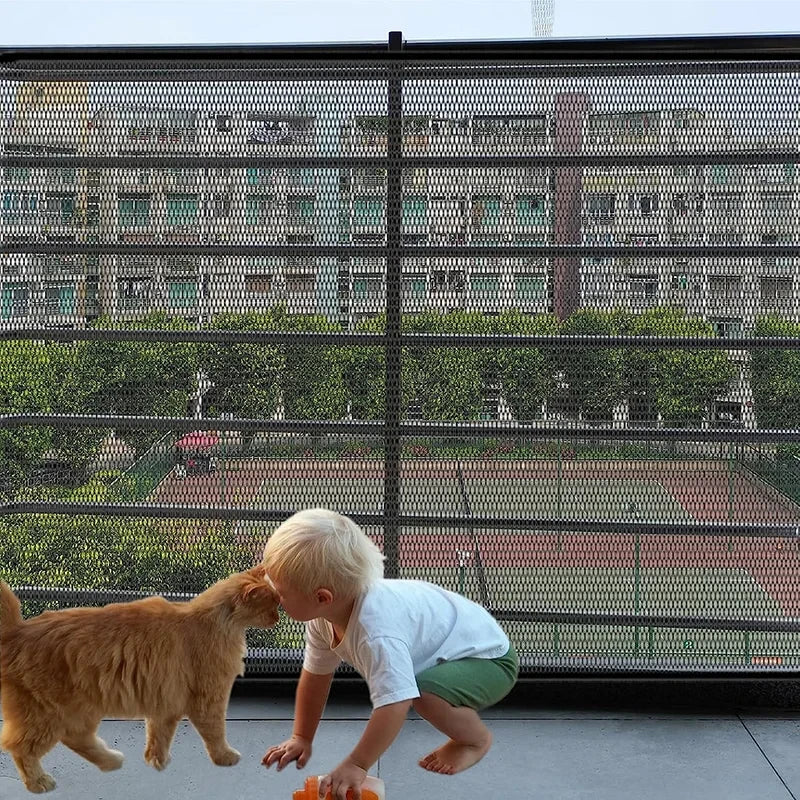 Folding Breathable Mesh Pet Safety Fence