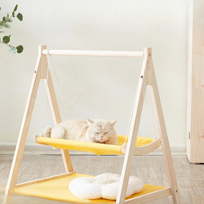 Modern Wooden Pet Resting Swinging Bed