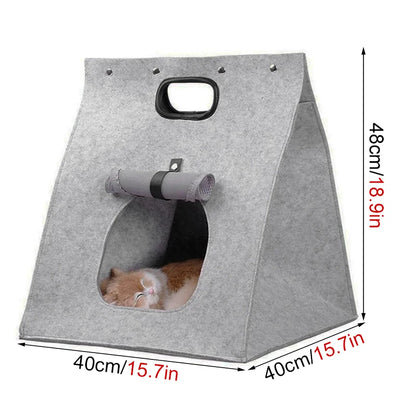 Multi-Functional Washable Felt Pet Bed Nest