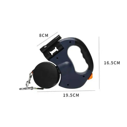 Auto Retractable Dog Leash with LED Flashlight