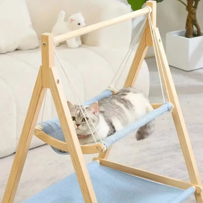 Modern Wooden Pet Resting Swinging Bed