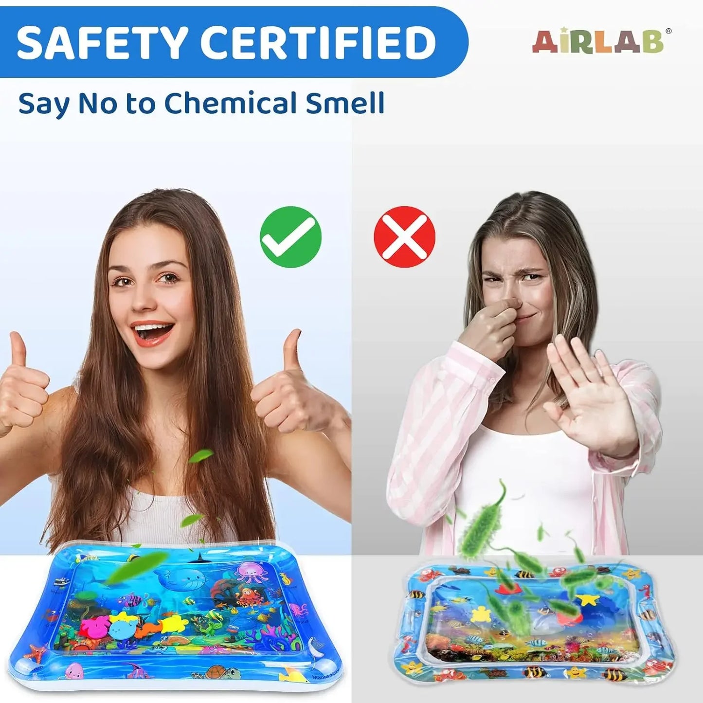 Inflatable Water Play Mat With Ocean Theme