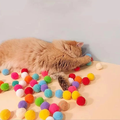 Interactive Cat Toy Ball Launcher with Plush Balls