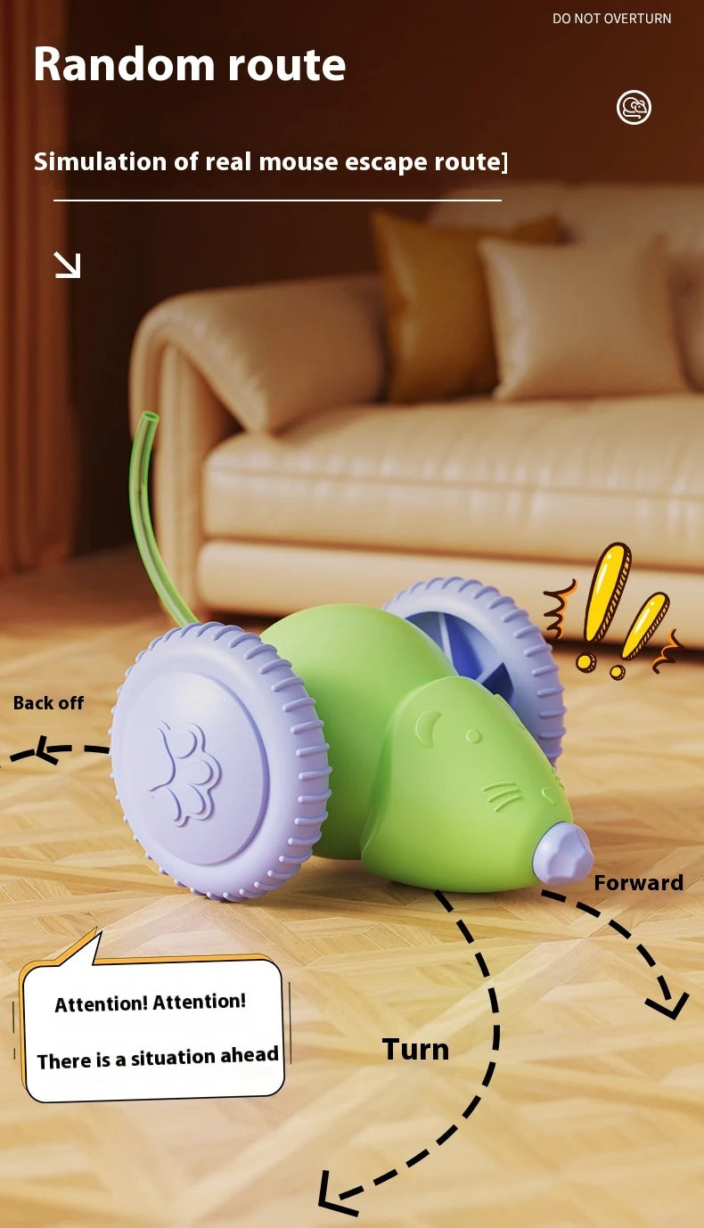 Interactive Electric Mouse Teaser Toy for Pets