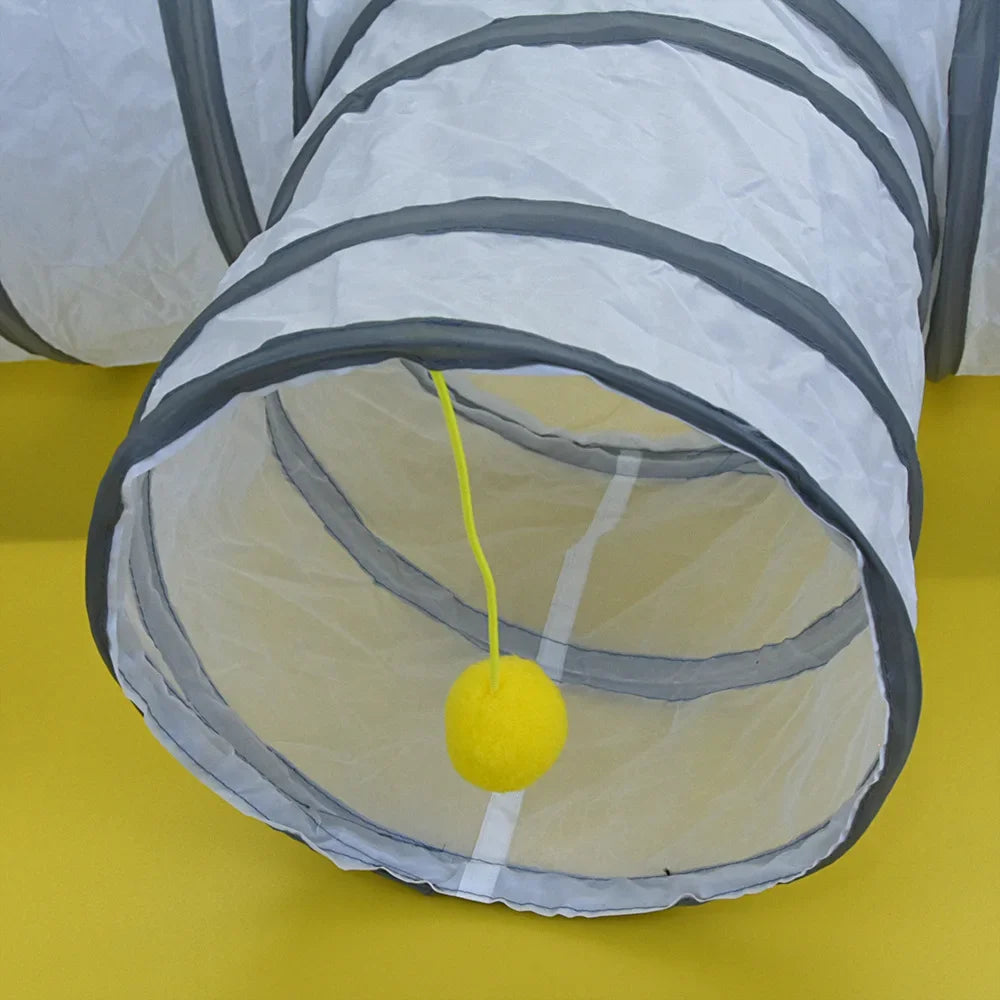 White Cat Tunnel Playground Interactive Toy