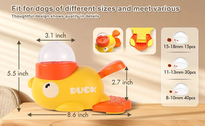 Interactive Cartoon Duck Snack Feeder Dispenser