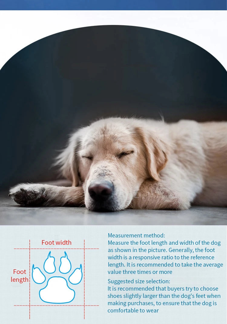 Waterproof Anti-Slip Pet Rain Boots Set