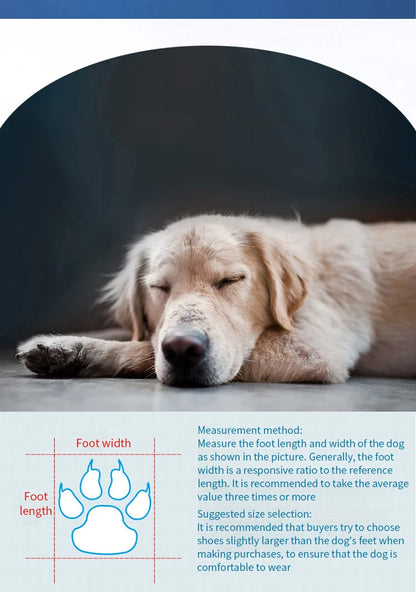 Waterproof Anti-Slip Pet Rain Boots Set