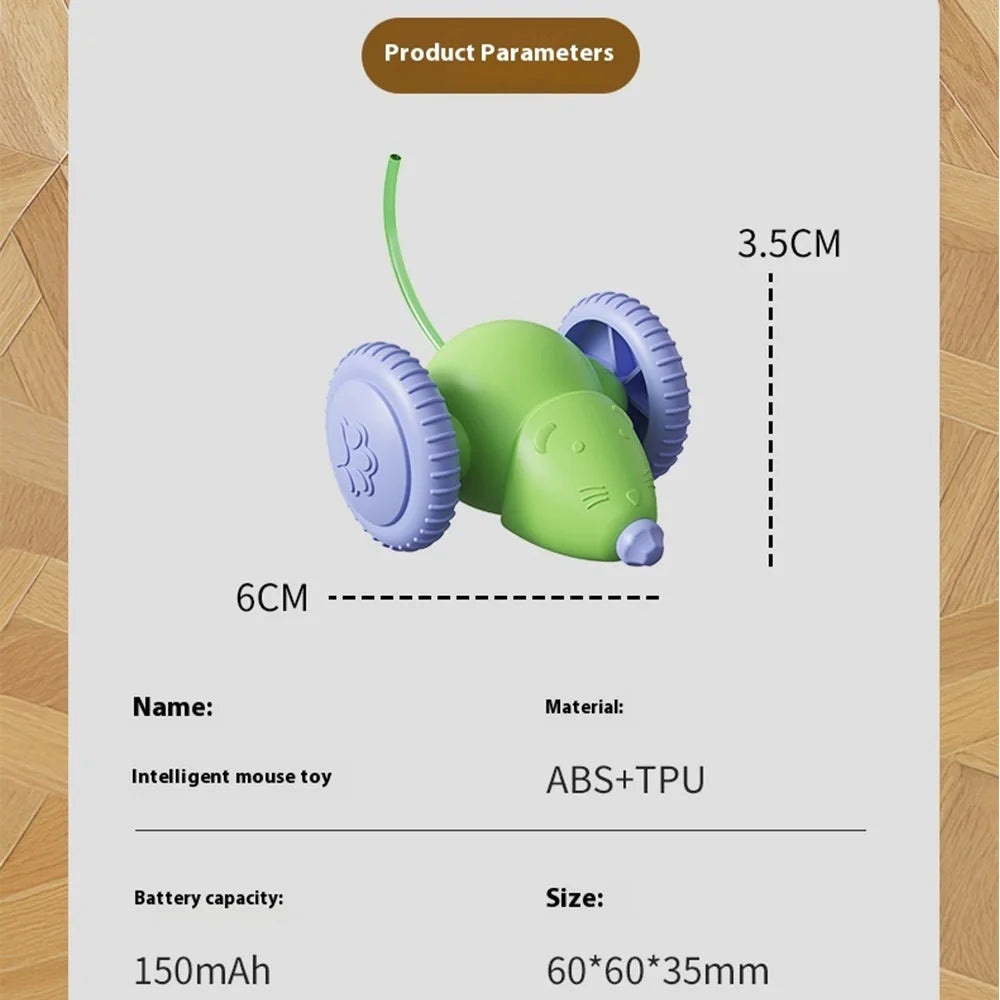 Interactive Electric Mouse Teaser Toy for Pets