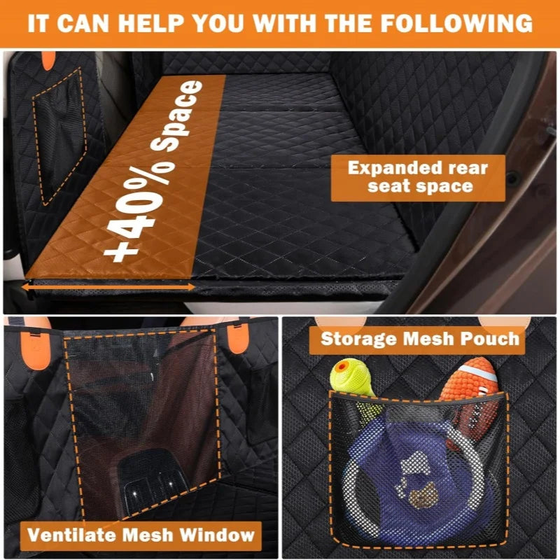Heavy-Duty Waterproof Car Seat Extender for Large Dogs