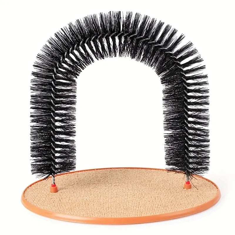 Interactive Grooming Arch with Scratching Pad