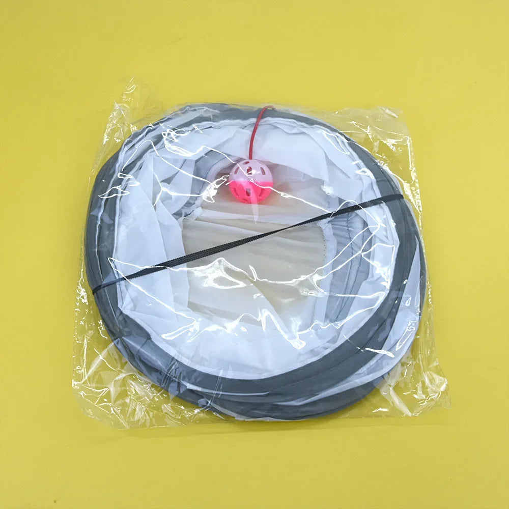 White Cat Tunnel Playground Interactive Toy