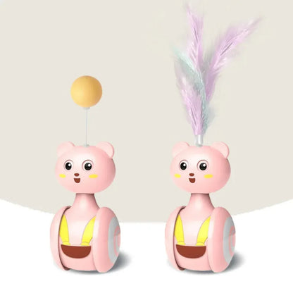 Automatic Feather Teaser Interactive Cat Toy